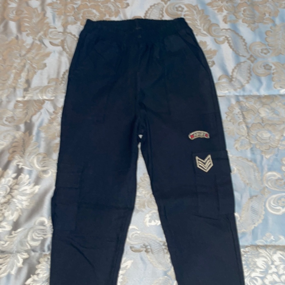 Black Army Cargo Pants